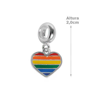 Berloque de Prata Arco - Íris