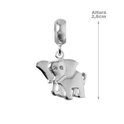 Berloque de Prata Elefante