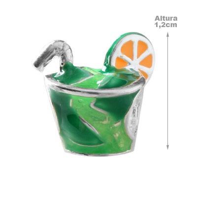Berloque de Prata Caipirinha