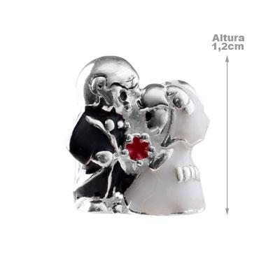 Berloque de Prata Noivos