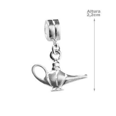 Berloque de Prata Lâmpada Mágica