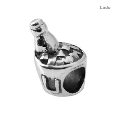 Berloque de Prata Balde de Gelo