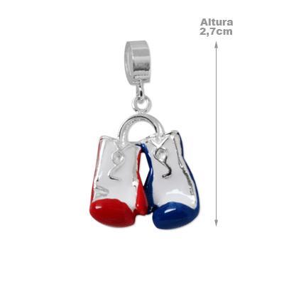 Berloque de Prata Par de Luva de Boxe