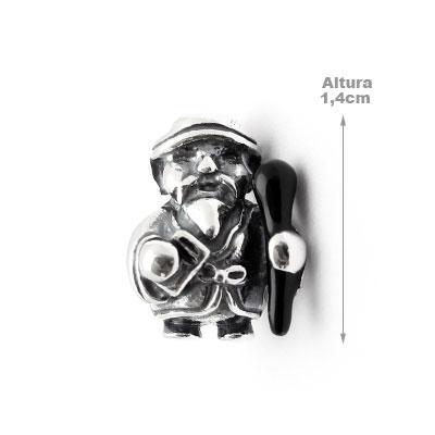 Berloque de Prata Deus da Longevidade