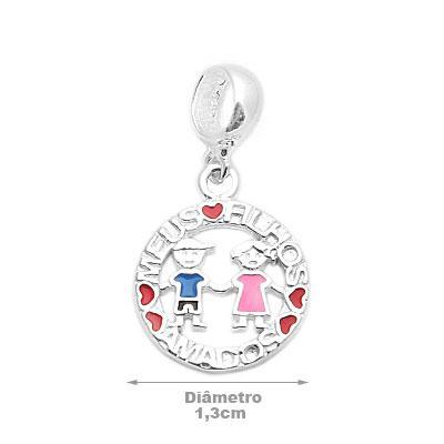 Berloque de Prata Filhos.