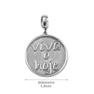 Berloque de Prata Placa