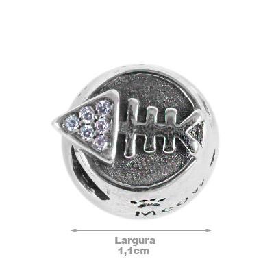 Berloque de Prata Pote de Ração