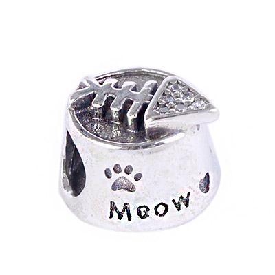 Berloque de Prata Pote de Ração