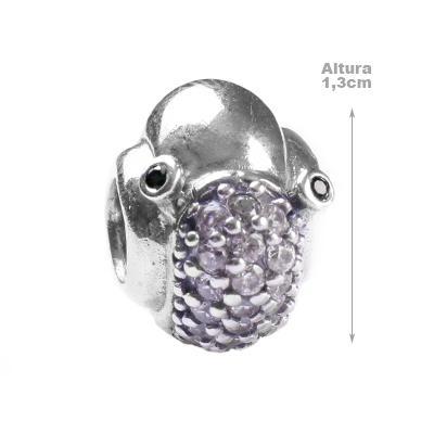 Berloque de Prata Caracol