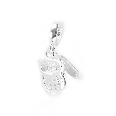 Berloque de Prata Coruja