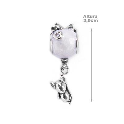 Berloque de Prata Rato