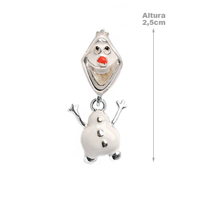 Berloque de Prata Boneco de Neve