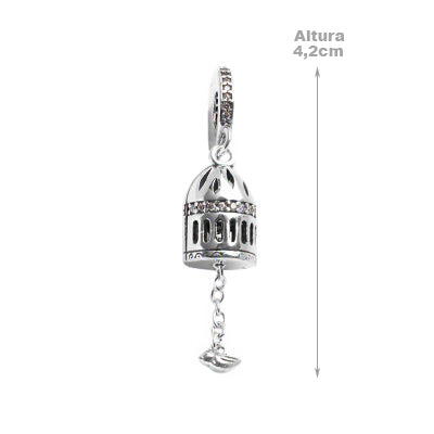 Berloque de Prata Gaiola