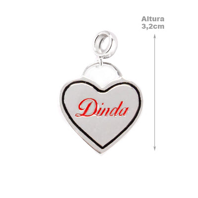 Berloque de Prata Dinda