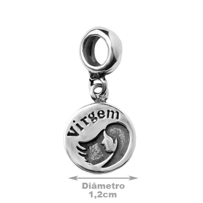 Berloque de Prata Signo de Virgem