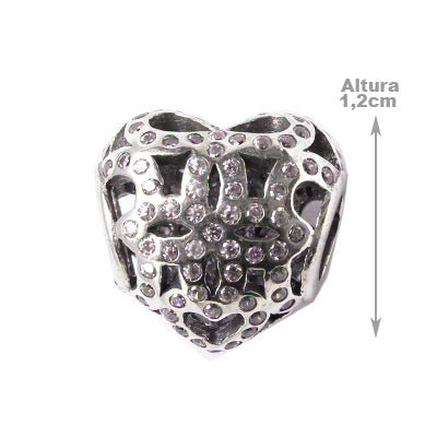 Berloque de Prata com Coração