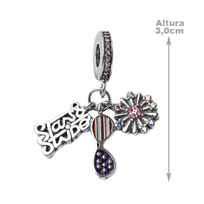 Berloque de Prata EUA