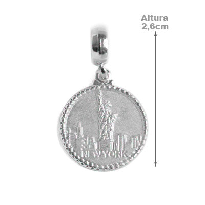 Berloque de Prata New York