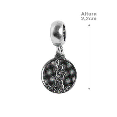 Berloque de Prata New York