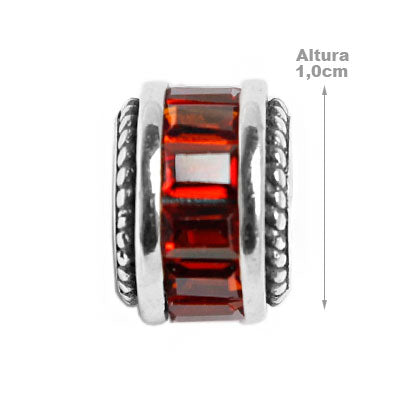 Berloque de Prata com Zircônia