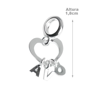 Berloque de Prata Coração