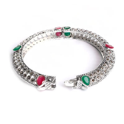 Bracelete de Prata com Pedras