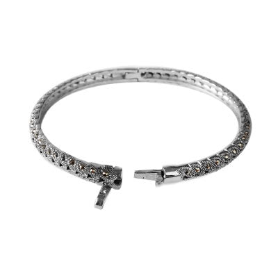 Bracelete de Prata com Marcassita