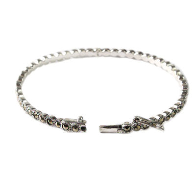 Bracelete de Prata com Marcassita