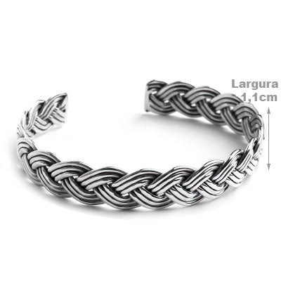 Bracelete de Prata Trabalhado