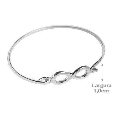 Bracelete de Prata Infinito