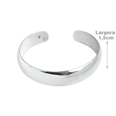 Bracelete de Prata Liso
