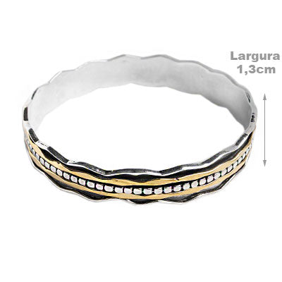 Bracelete de Prata Trabalhado