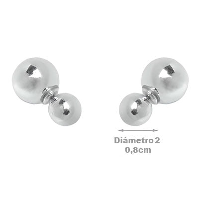 Brinco de Prata Bola - 54502
