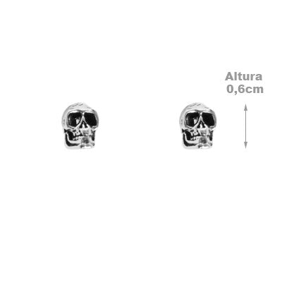 Brinco de Prata Caveira