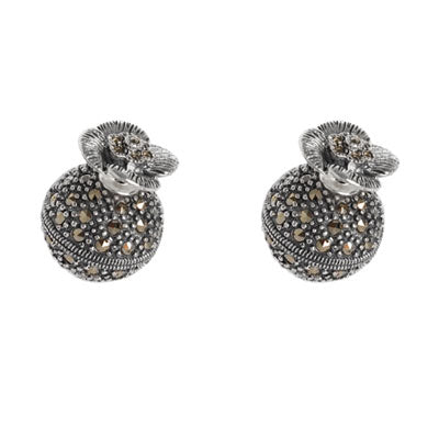 Brinco de Prata com Marcassita