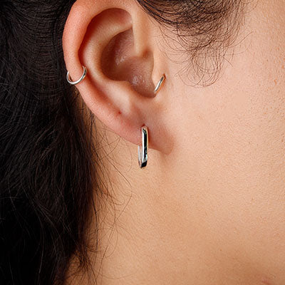 Argola de Prata com Ametista