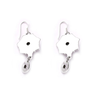 Brinco de Prata com Labradorita.