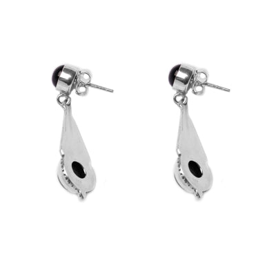 Brinco de Prata com Ônix - 51138
