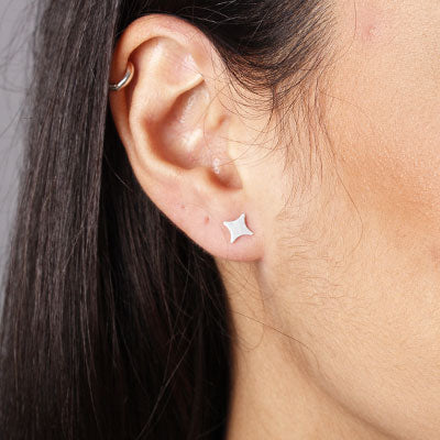 Brinco de Prata Estrela