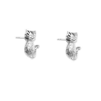 Brinco de Prata Gato