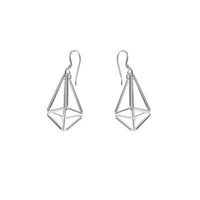 Brinco de Prata Vazado