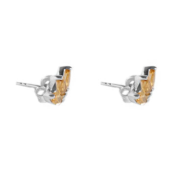 Brinco de Prata com Citrino