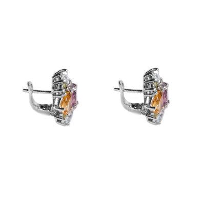 Argola de Prata com Pedras