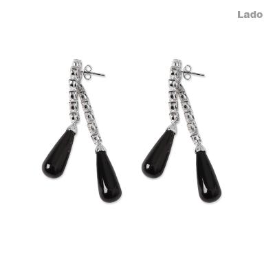 Brinco de Prata com Ágata,