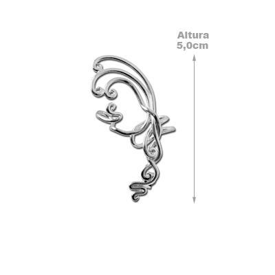Brinco de Prata Contorno de Orelha (Ear Cuff) -27635
