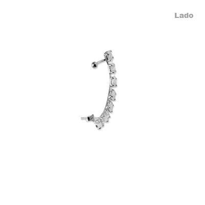 Brinco de Prata Contorno de Orelha (Ear Cuff).