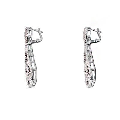 Brinco de Prata com Zircônias