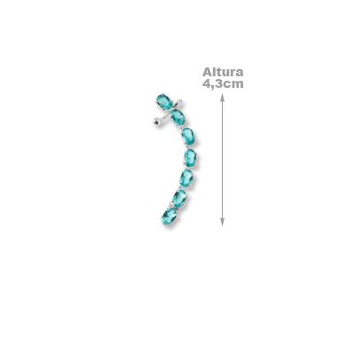 Brinco de Prata Contorno de Orelha (Ear Cuff).