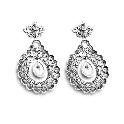 Brinco de Prata com Marcassitas.