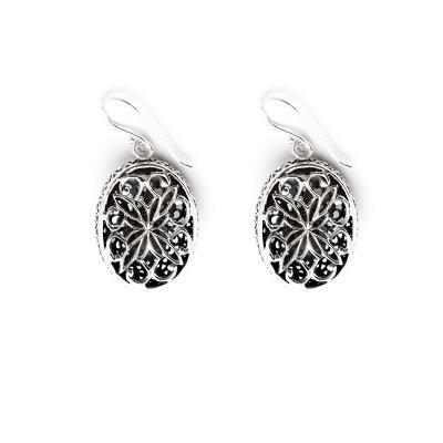 Brinco de Prata com Labradorita.